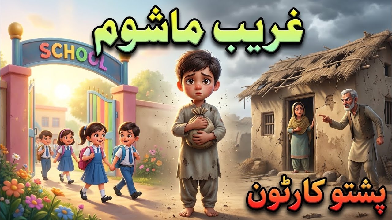 Pashto Cartoon Story | غریب ماشوم | The Poor Child