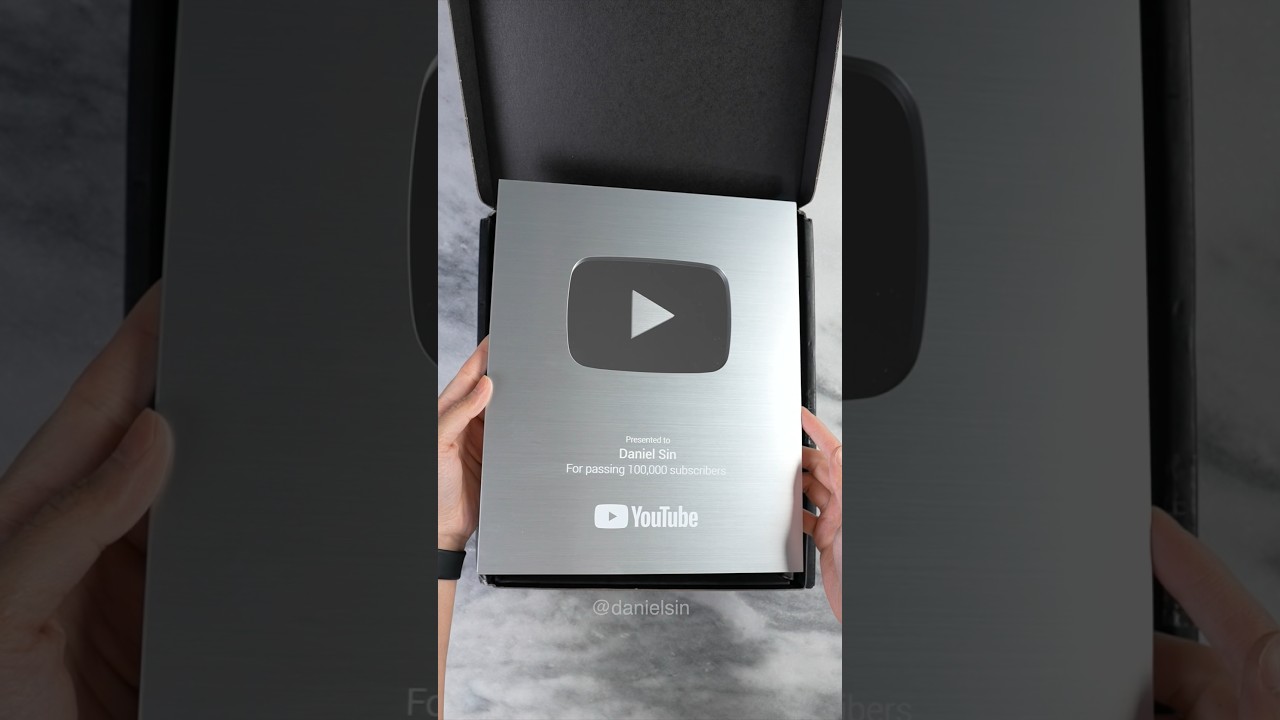 Unboxing the YouTube Silver Play Button. Thank You!