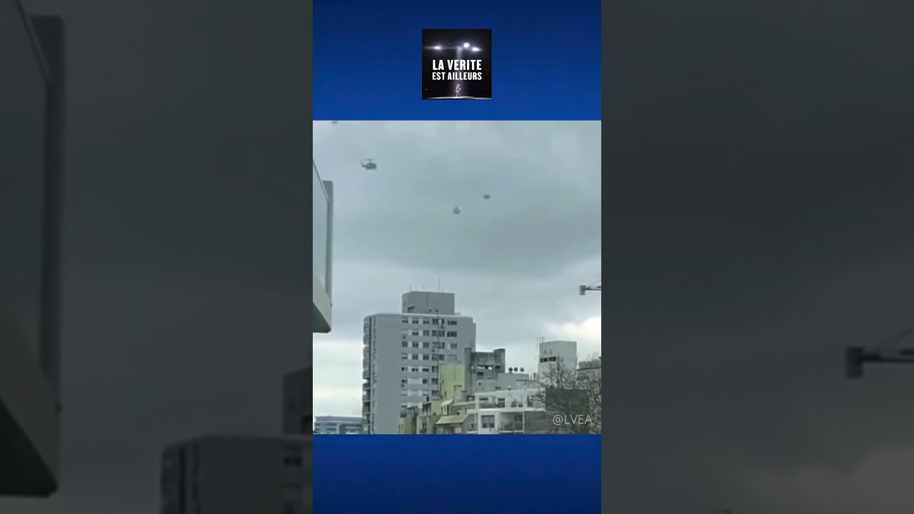 ★ Incroyable : 3 myst&eacute;rieux OVNIS surveill&eacute;s par un h&eacute;licopt&egrave;re militaire en Argentine !