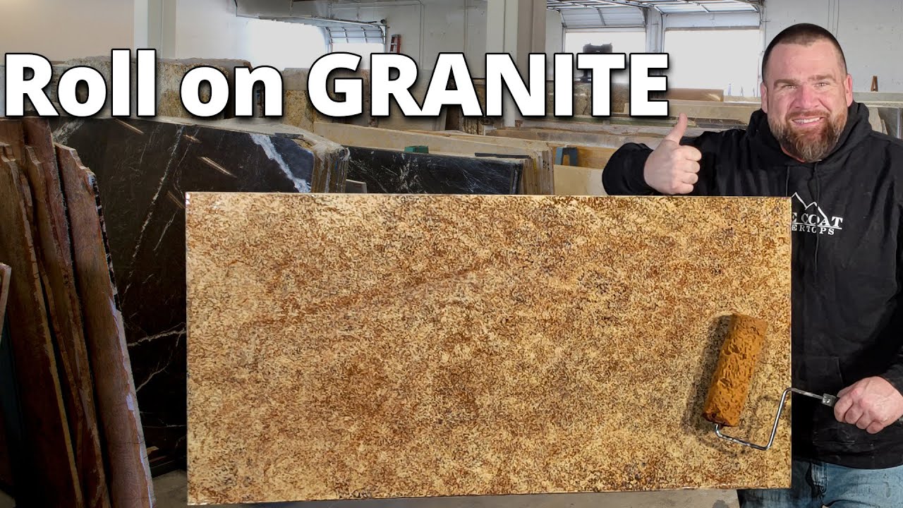 Рулон на гранитных столешницах с эпоксидной смолой Stone Coat