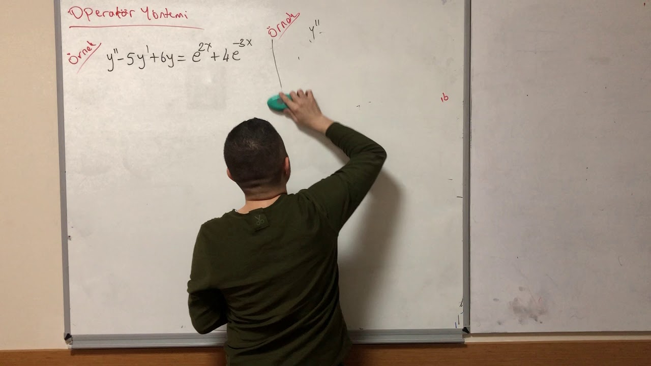 Diferensiyel Denklemler I  Operatör Yöntemi 2. kısım (Doç.Dr.Halis Bilgil)
