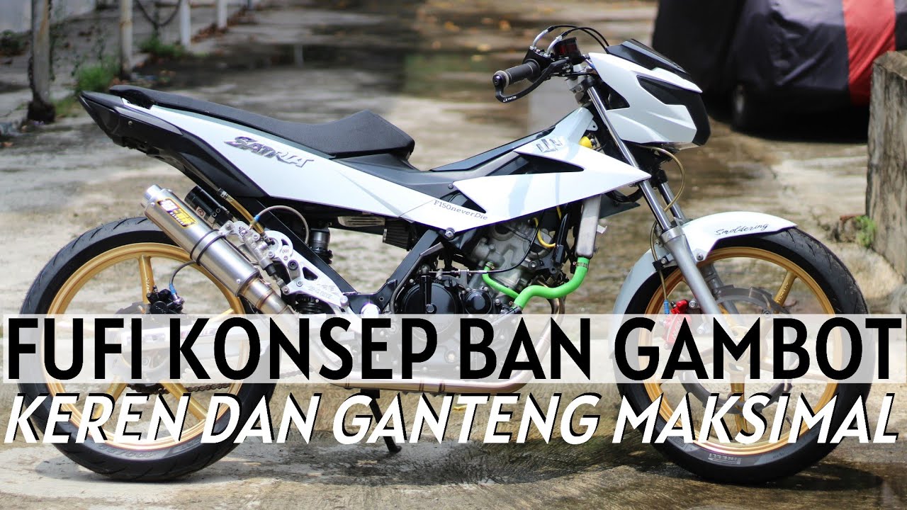 SATRIA F150 PAKAI BAN 100/80 GANTENG PARAH