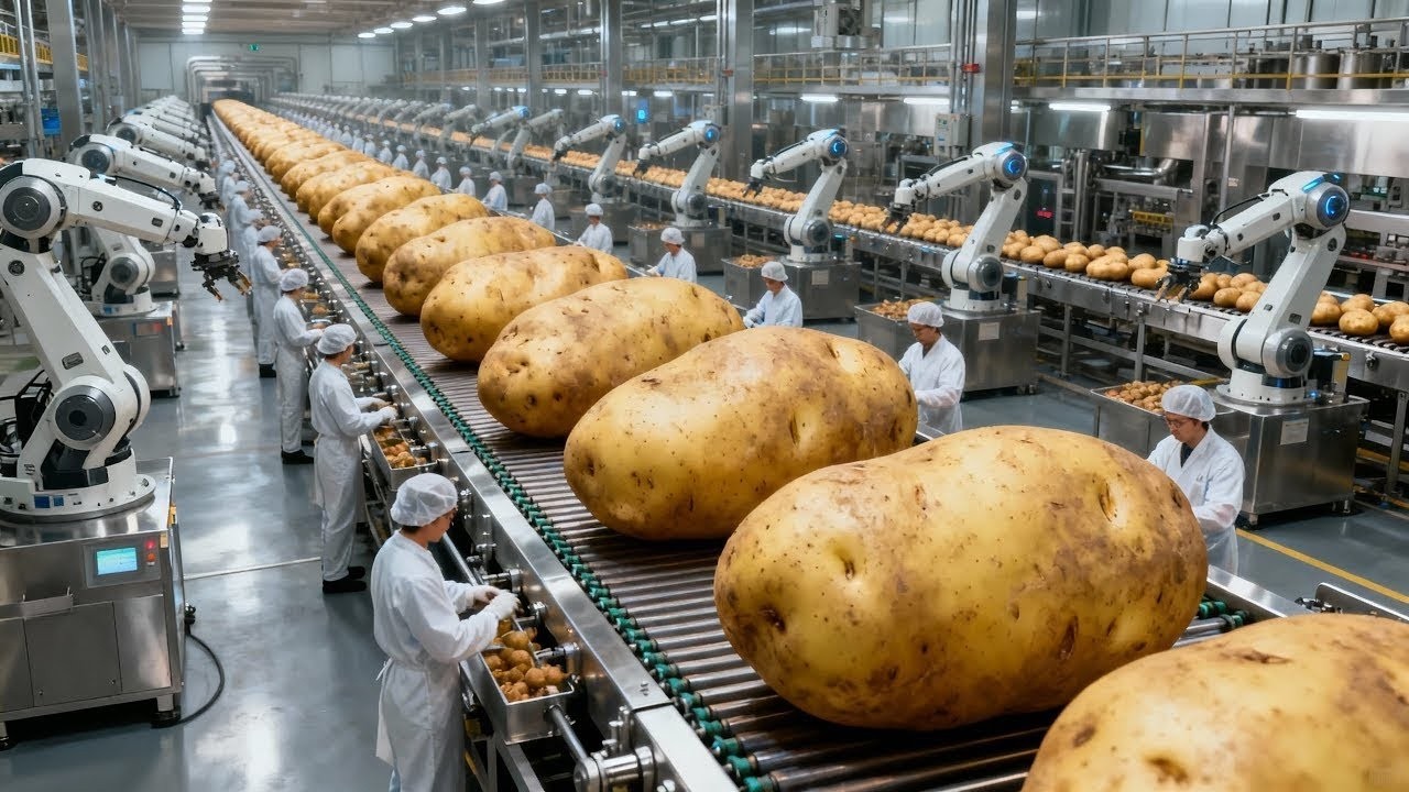 Inside a Pringles Factory: How Perfectly Stacked Potato Crisps Are Made (Full Production Process)