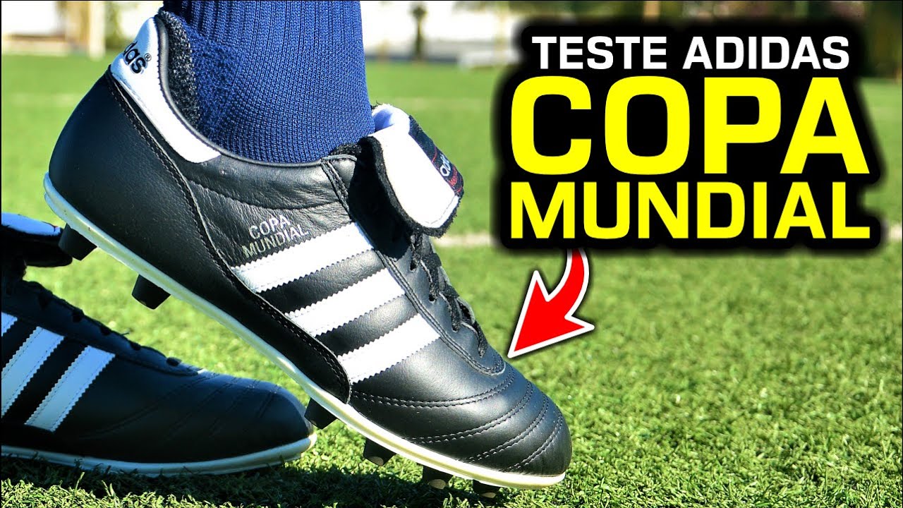 44 anos no MERCADO! Melhor que a Copa Pure? 😱 - Teste chuteira campo Adidas Copa Mundial FG
