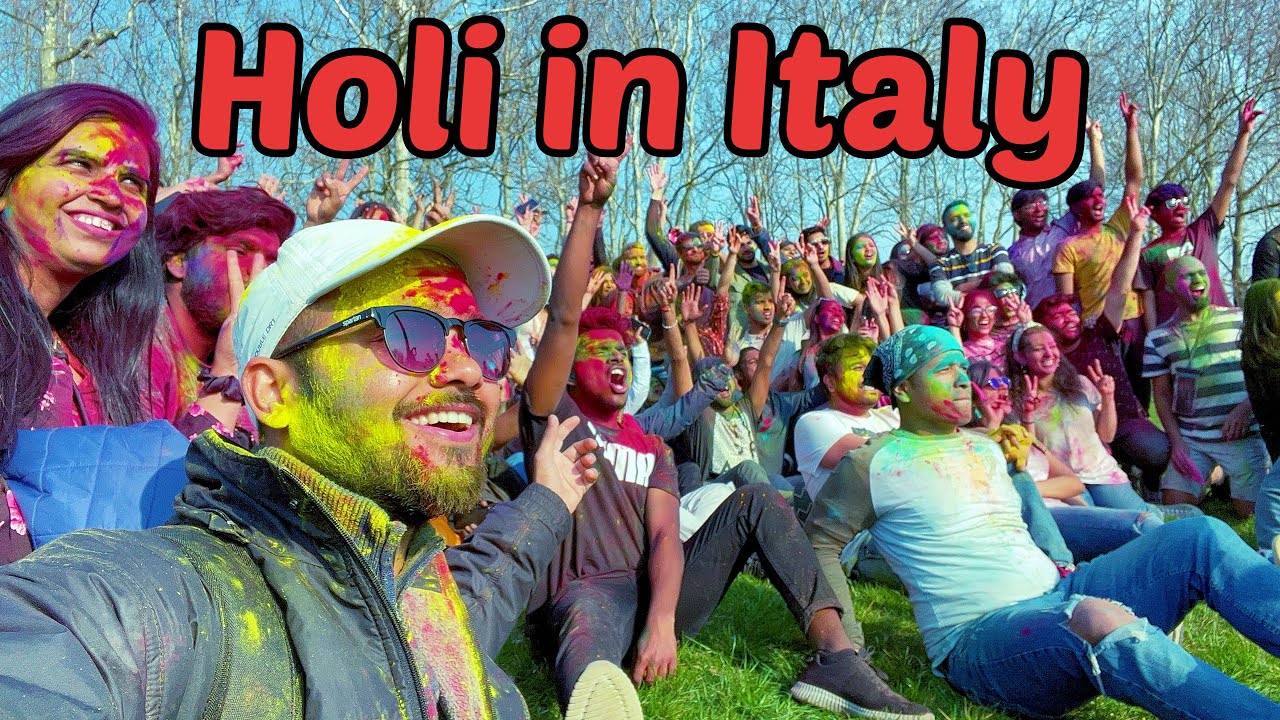 Holi Celebration in Italy / Indian Festival Celebration in Foreign Country / Indians in Italy, Milan
