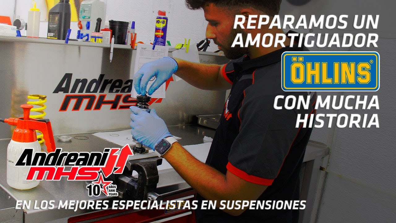 Reparamos y mantenemos un amortiguador Öhlins con más de 30 años de historia ¡en Andreani MHS! (1/2)
