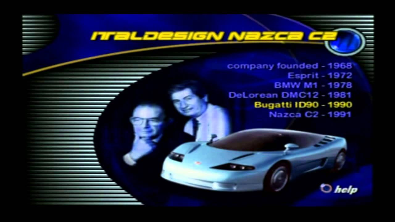 Need For Speed III (3) (PS1) - Car Showcase: Italdesign Nazca C2