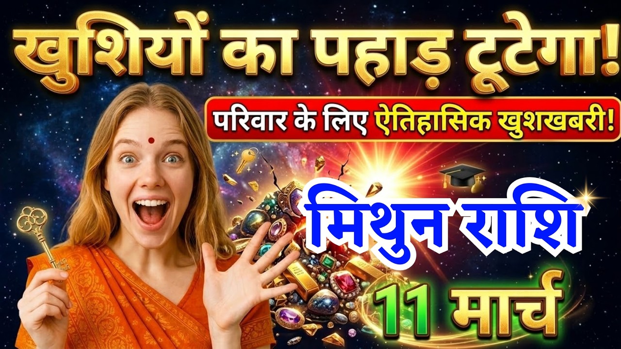 11 मार्च, मिथुन राशि वालों खुशियों का पहाड़ टूटेगा, Mithun Rashi, आज का राशिफल