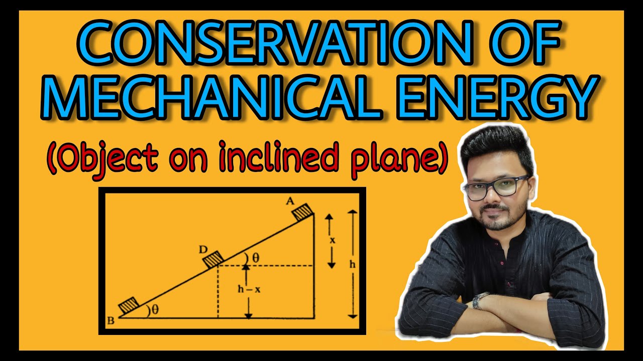 CONSERVATION OF MECHANICAL ENERGY FOR AN OBJECT SLIDING ON A SMOOTH INCLINED PLANE | BY BIDYUT SIR