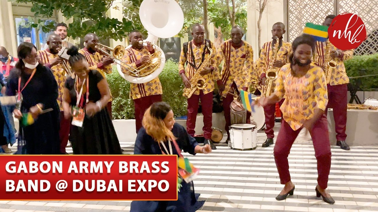 Gabon Army Brass Band Performance | Expo 2020 Dubai 🇬🇦