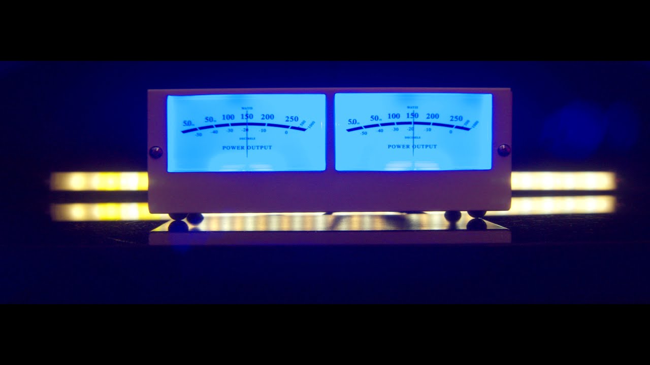 McIntosh Style VU Meter Blue Assembly Test & Presentation (Black Version)