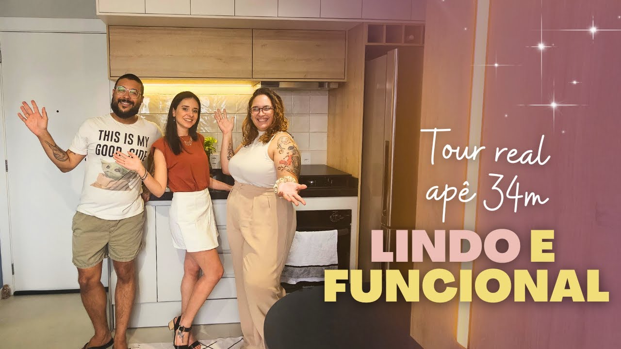 Como ELE TRANSFORMOU 34M² EM UM APÊ DOS SONHOS! APÊ REAL DO AURELIO ✨️