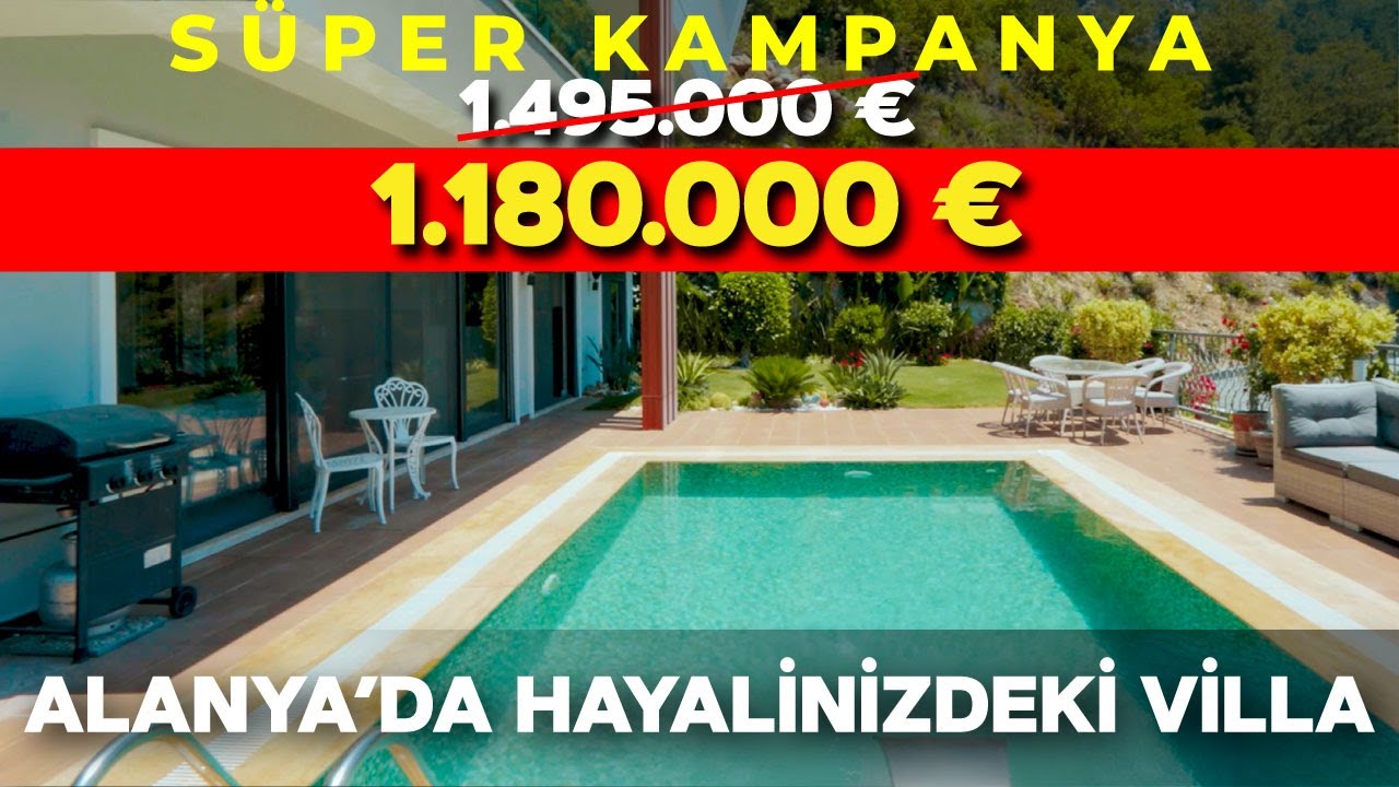 🌅 Alanya’da Lüks ve Manzaranın Buluştuğu Nadir Bir Villaİkamet iznine (oturma iznine) uygundur