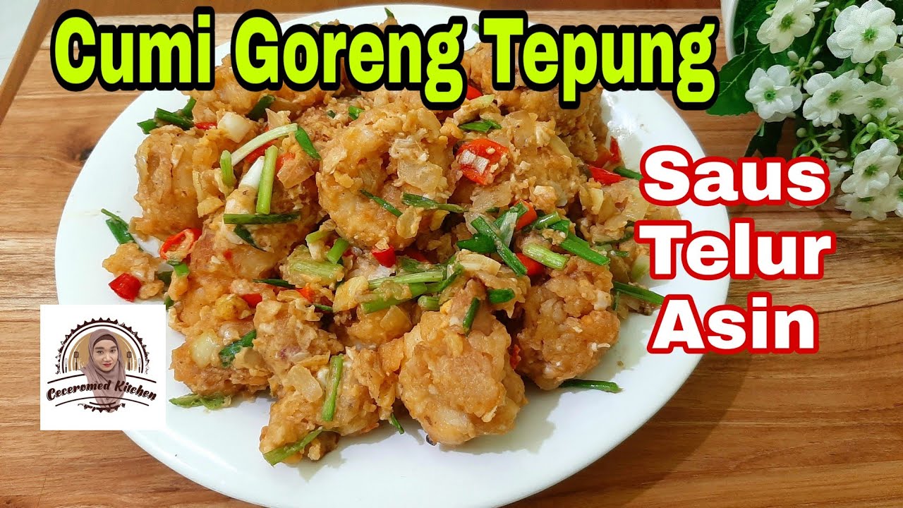Cumi Goreng Tepung Saus Telur Asin Ala Resto Chinese