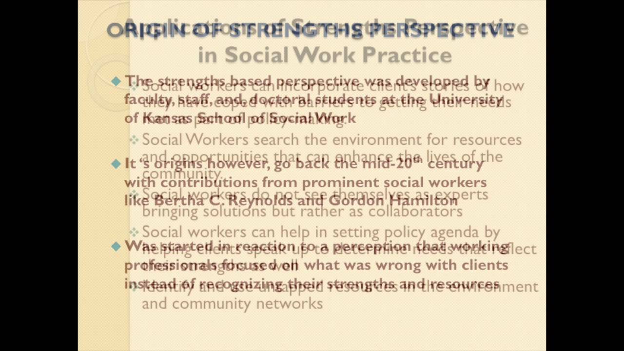 Strengths Perspective