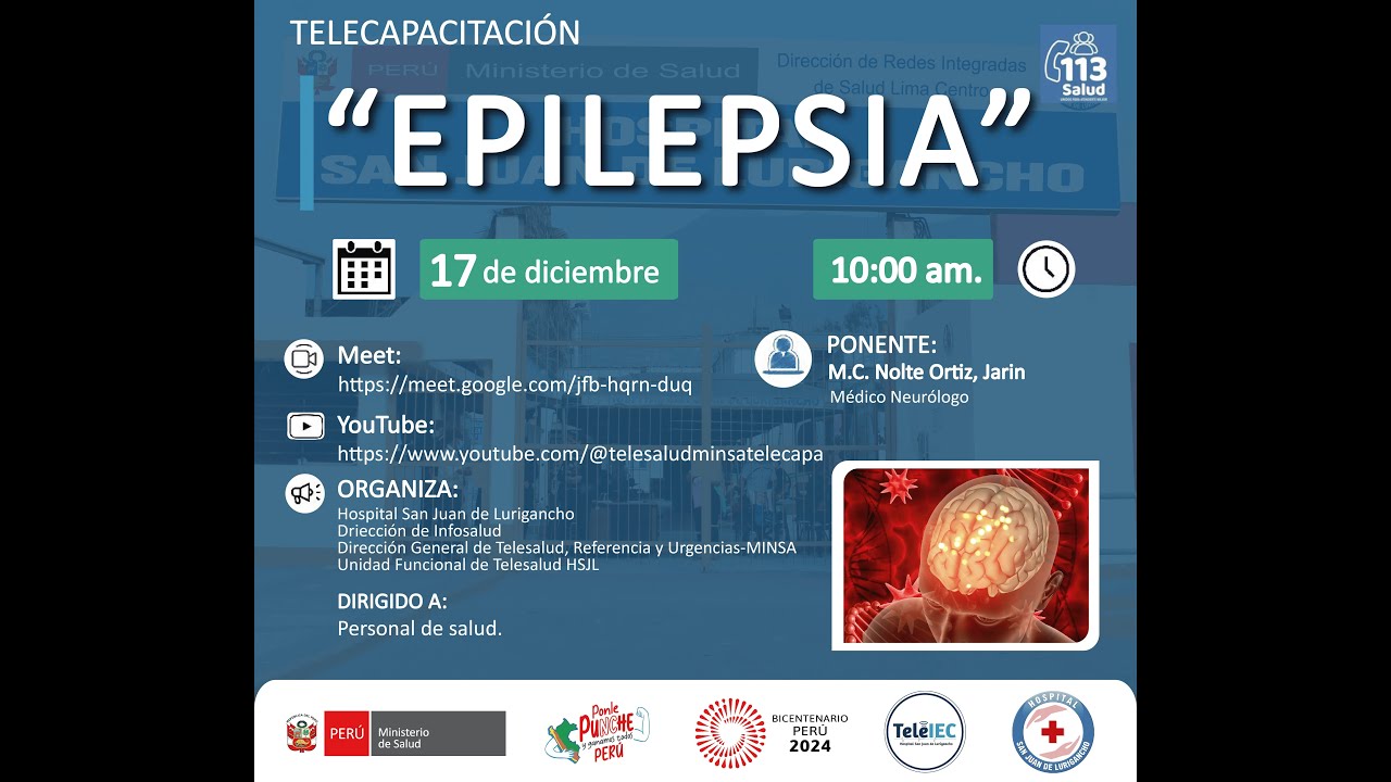 TELECAPACITACI&Oacute;N:  EPILEPSIA