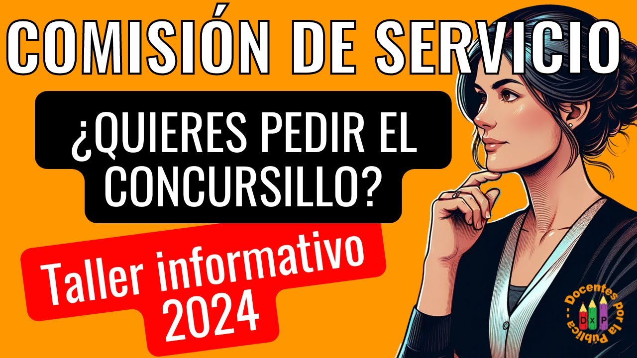 Comisiones de Servicio y Concursillo 2024 para el profesorado en Andalucía - [DxP]