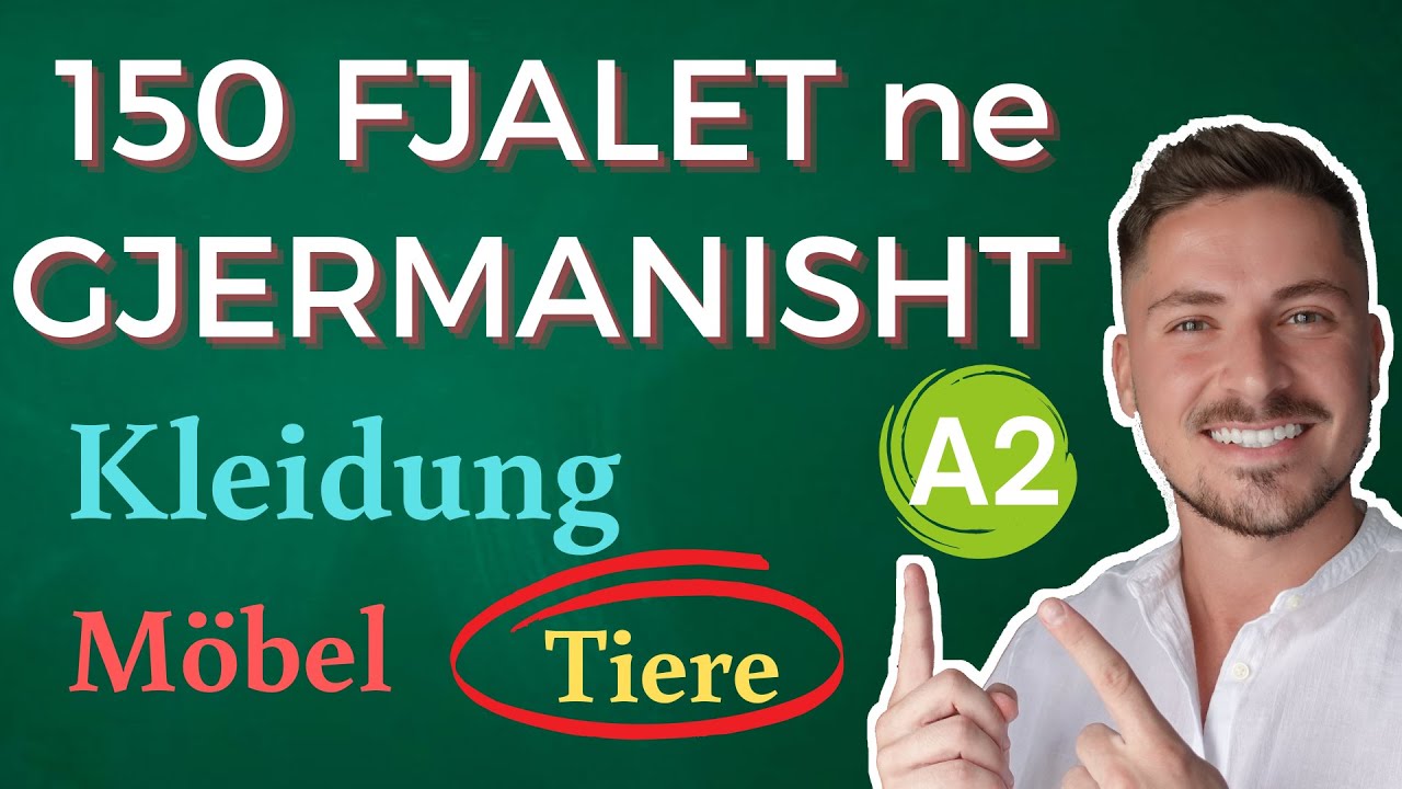 Vokabeln - Fjalor - Kleidung / Möbel / Tiere - Niveau A2 - Meso Gjermanisht