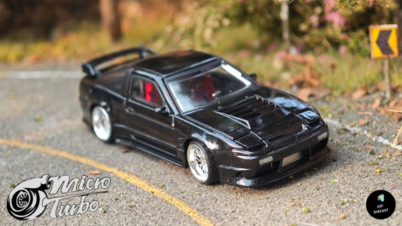 Nissan 180SX Black by Micro Turbo 1/64 | UNBOXING and REVIEW
