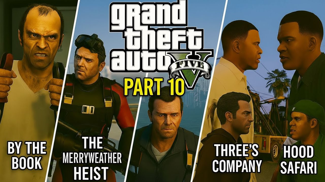 GTA V No Comm Longplay – Part 10: By the Book to Hood Safari (4K 60FPS SFX Only)