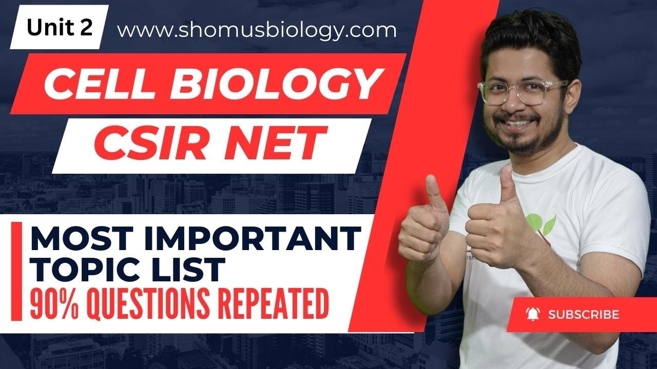 CSIR NET life science unit 2 cell biology | Syllabus analysis | exam pattern | important topics