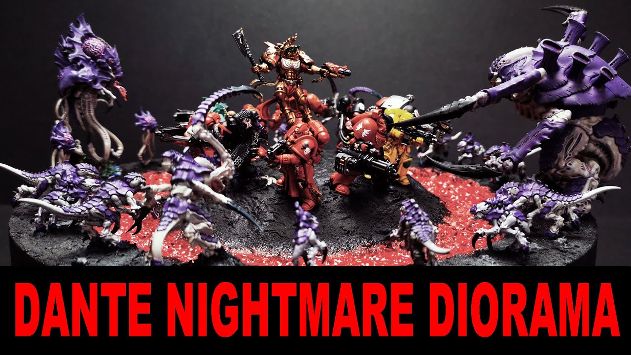The REAL NIGHTMARE of becoming a PRIMARIS SPACE MARINE -Dante dreams of Alien Hell in my new diorama