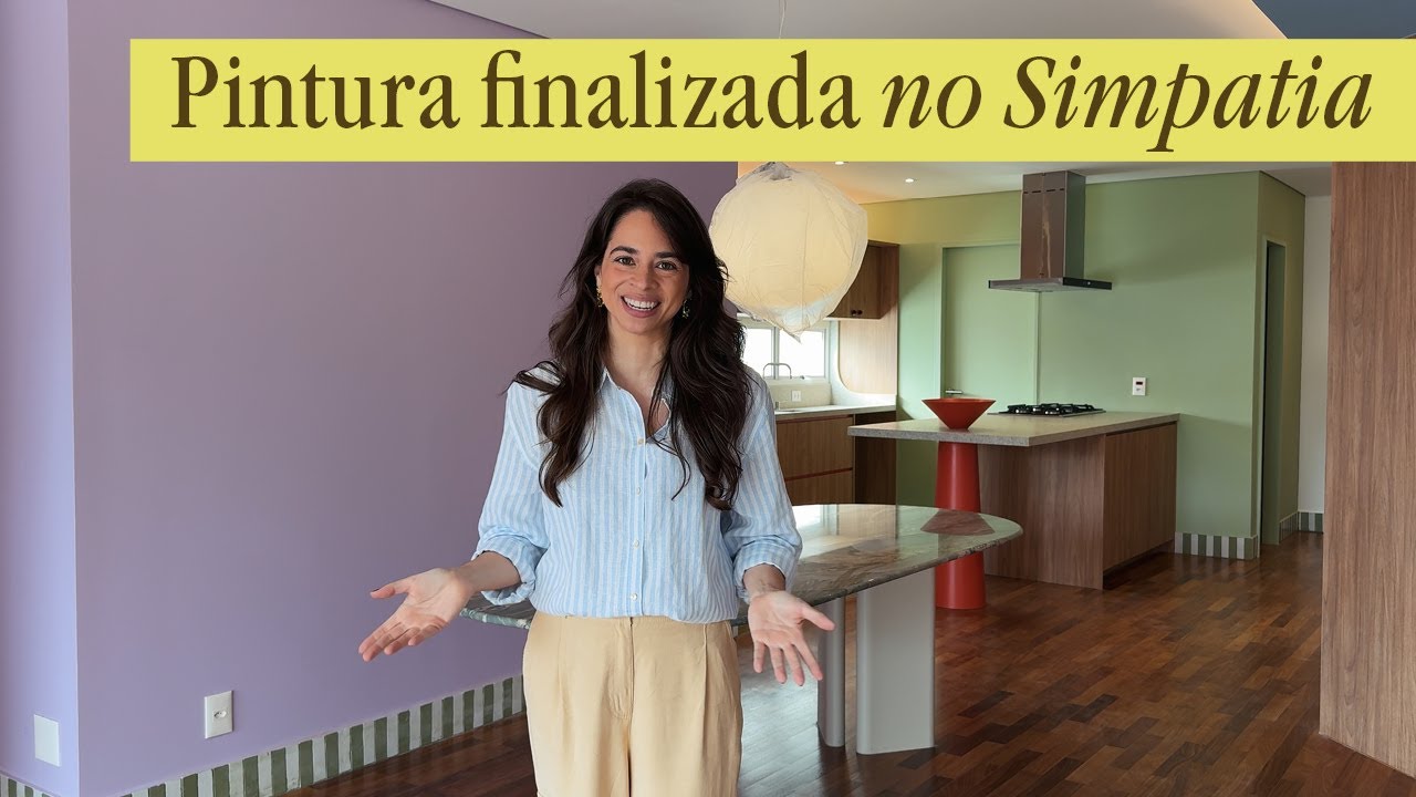 obra finalizada e as cores finalmente brilham! - apto. simpatia.