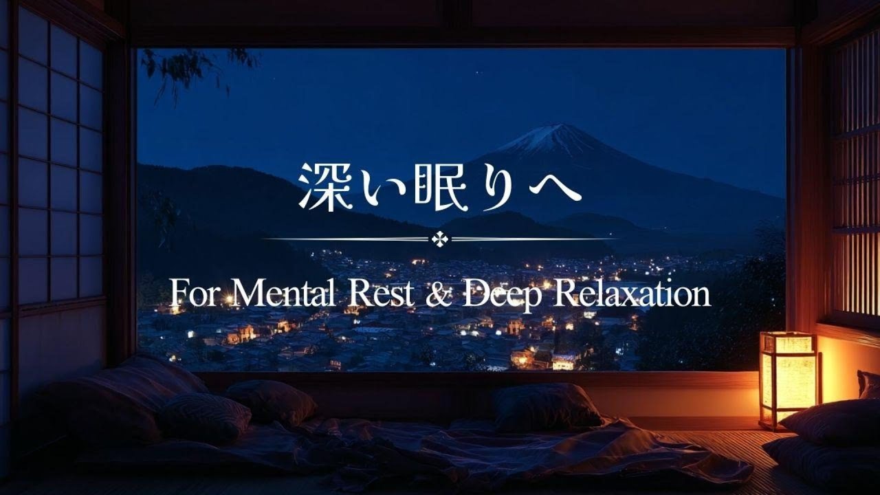 🌙【Rain Piano BGM】深い眠りへ｜雑念を休ませる1時間　For Mental Rest & Deep Relaxation