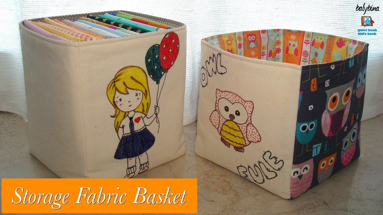 Storage fabric basket TUTORIAL