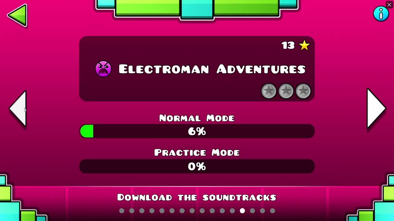casually playing geometry dash