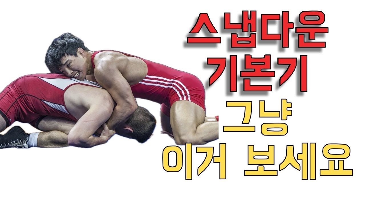 레슬링 스냅다운 기본기 그냥 이거 보세요- wrestling snap down