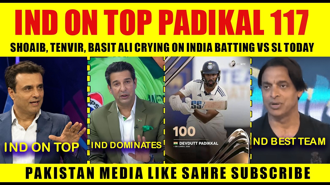 Shoaib Akhtar, Tanvir shocked by Padikkal's 117 runs today | IND vs SL series 2026 | Pak media re...