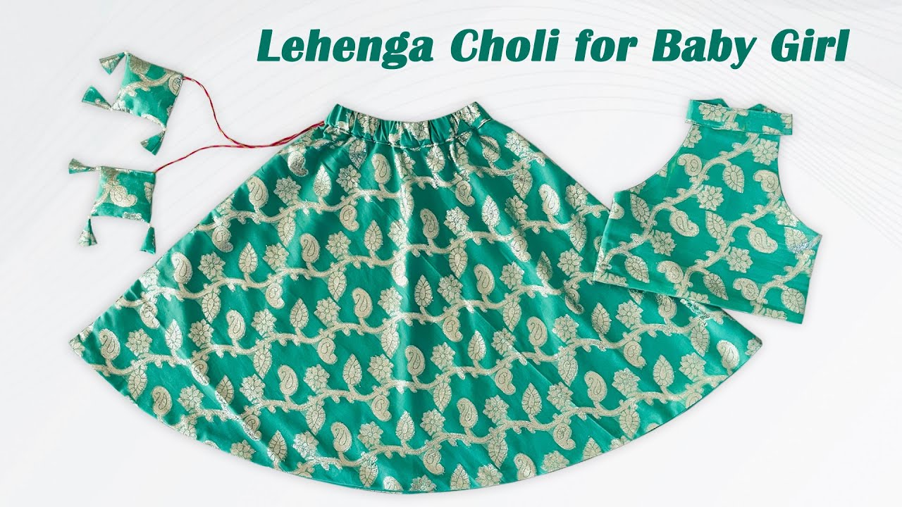 Navratri Special Lehenga Choli, Lehenga Choli Cutting and Stitching for Baby Girl