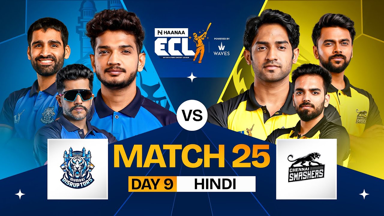[HINDI] #ECL | Match 25 | Mumbai Disruptors vs Chennai Smashers | Munawar Faruqui vs Thugesh