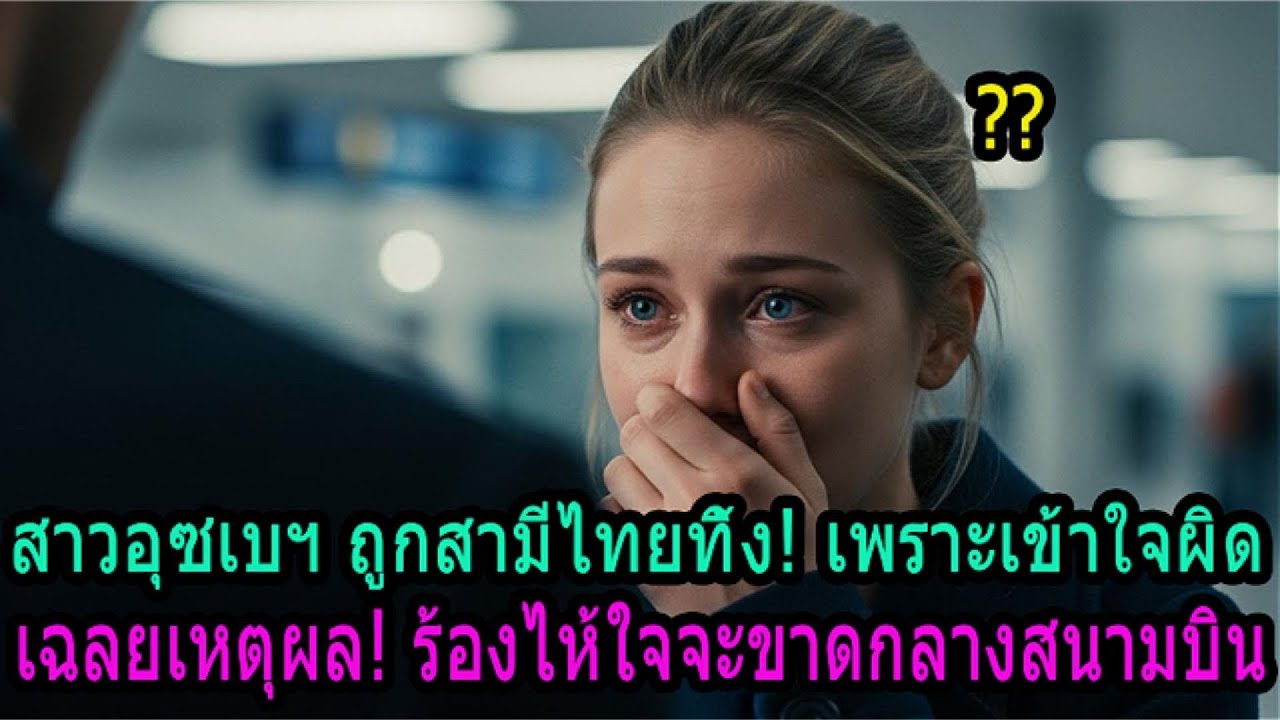 สุดสะเทือนใจ! หญิงอุซเบฯ ร่ำไห้ที่สนามบินวันแรกฮันนีมูน คิดว่าถูกสามีชาวไทยทอดทิ้ง