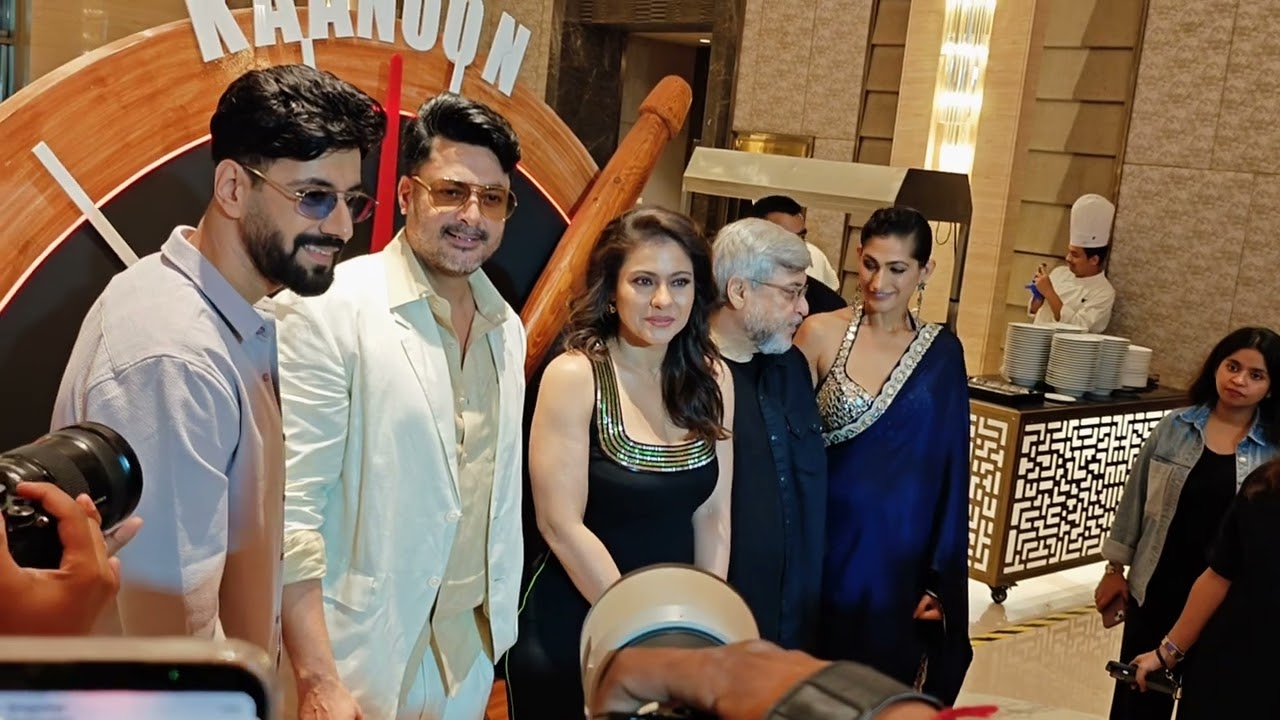 The Trial Season 2 Cast Kajol Jisshu Sengupta Kubra Sait And Karanvir Sharma with Director Umesh 