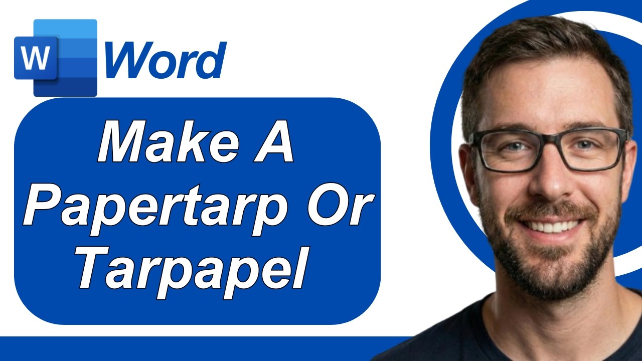 How To Make A Papertarp Or Tarpapel In Microsoft Word Excel And Publisher Tagalog [2026 Guide]
