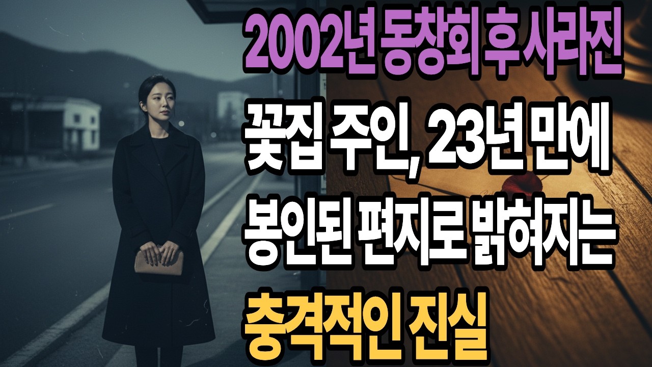 2002년 동창회에서 사라진 꽃집 주인, 23년 만에 봉인된 편지로 밝혀지는 충격적인 진실