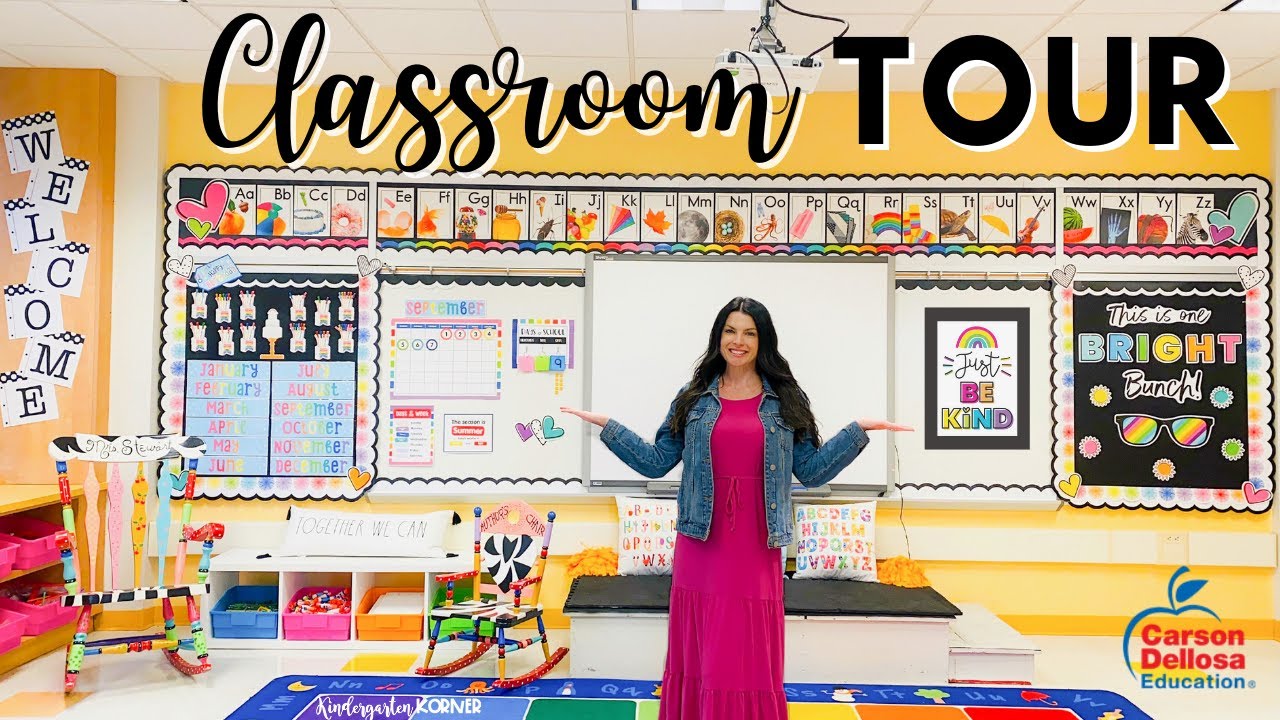 2021 Rainbow Classroom Reveal Tour: A Mix & Match Makeover with Carson Dellosa