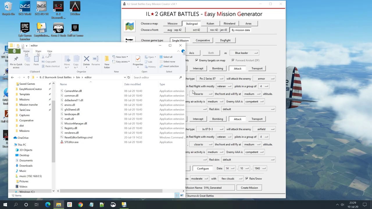 How to tweak a generated mission using the IL2 full mission builder