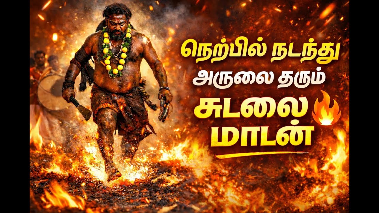 அக்னியில் நடந்து அருளை தரும் சுடலை மாடன் – பூக்குழி திருவிழா 2025 🔥 |⁨@ArumuganeriMomentstamil⁩