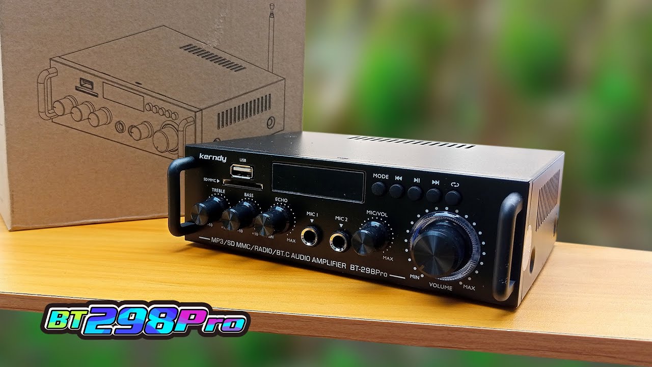 REVIEW DAN TES POWER AMPLIFIER HARGA 180 RIBUAN AJA KERNDY BT 298 Pro