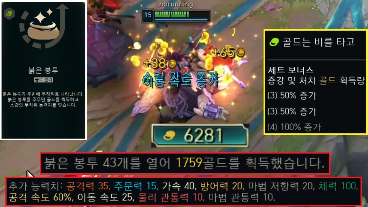 PBE 아수라장 신규 증강과 시너지로 1만 골드+무한 능력치 획득하는 개꿀잼 골드 복사 라이즈?! [칼바람 아수라장]