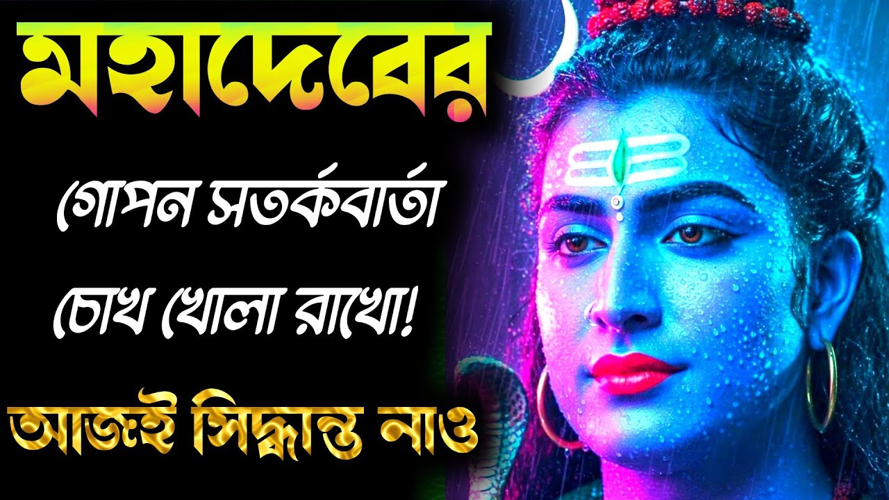 ১১১১ ⚠️ সাবধান! তোমার চারপাশে বড় একটি ফাঁদ পাতা হচ্ছে… সত্য জানা জরুরি | 🕉️ মহাদেবের বার্তা
