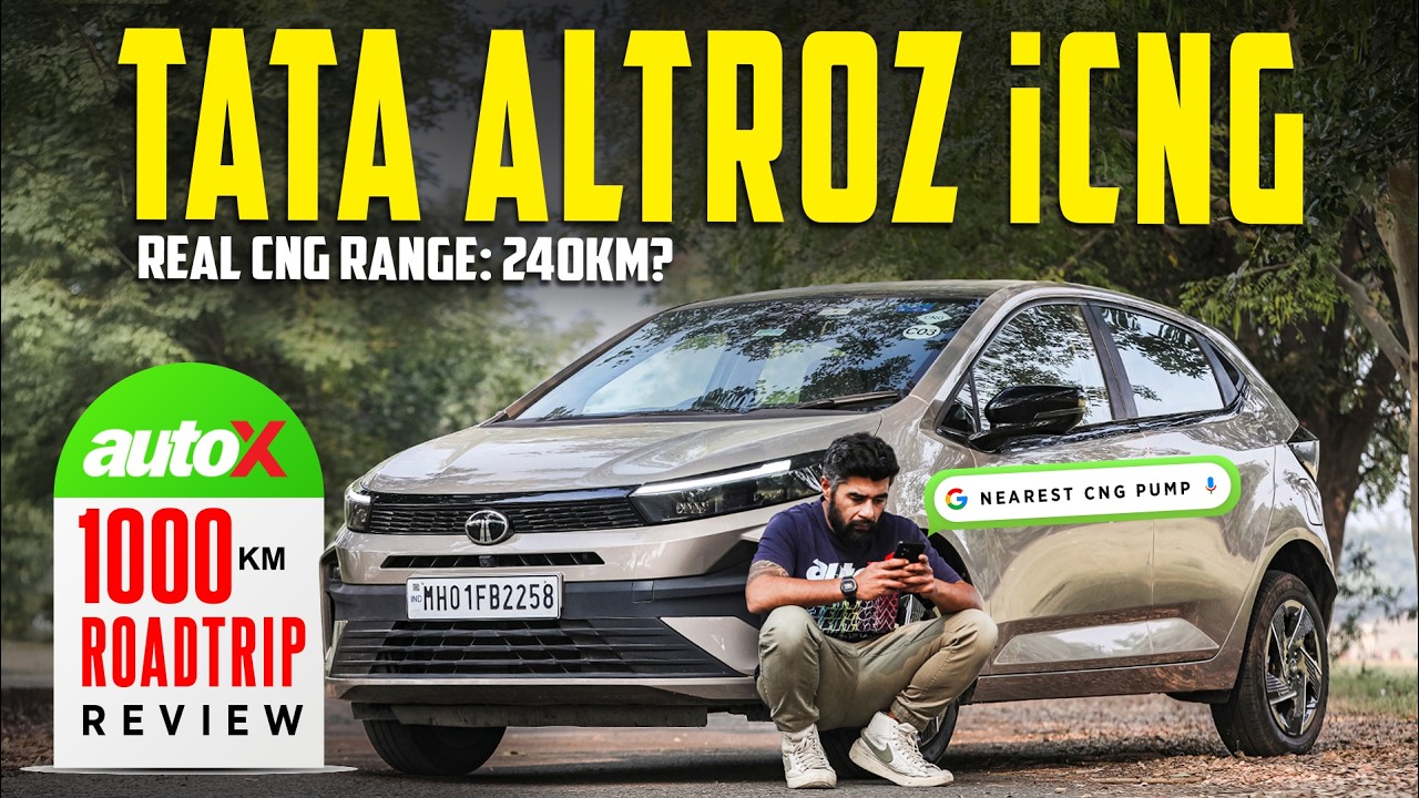 Tata Altroz iCNG 1000km Road Trip Range Test - How Far on a Tank of CNG? | autox