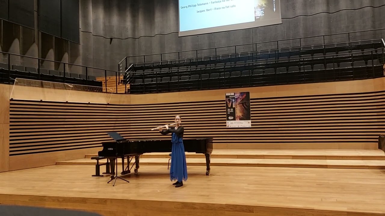 Zofia Mroziuk - G. Ph. Telemann - Fantazja na flet solo nr 2 a-moll, J. Ibert - Piece na flet solo