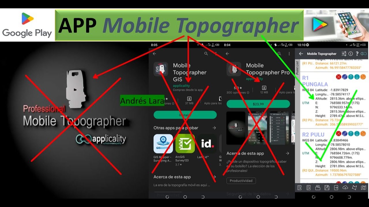 TOPOGRAFÍA: APP de Topografía para teléfono (PARA REALIZAR LEVANTAMIENTOS TOPOGRAFICOS)