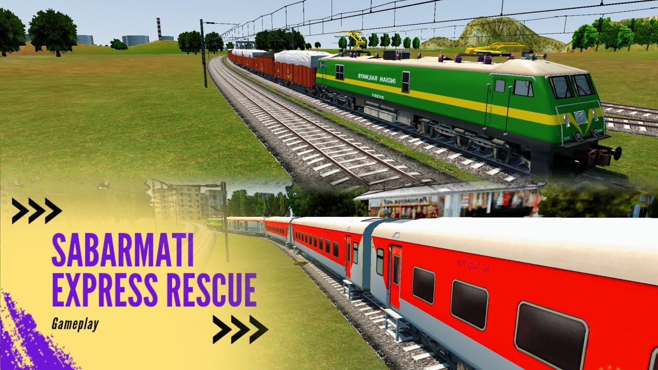 Freight WAG9 rescues Sabarmati Express | Indian Train Simulator
