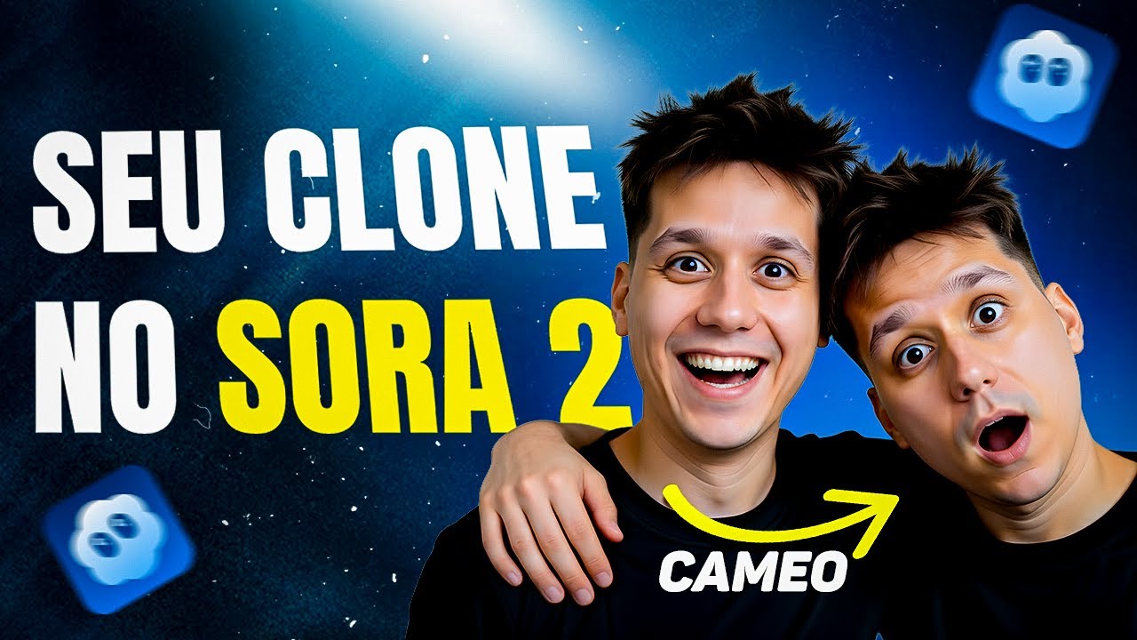 SORA 2: Crie Seu CLONE com a IA do Chat GPT DE GRA&Ccedil;A! (CAMEO Tutorial)