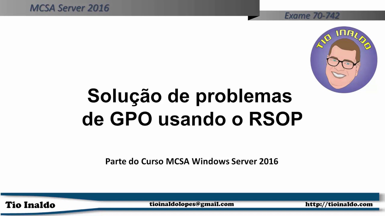 Solução de problemas de GPO usando o RSOP